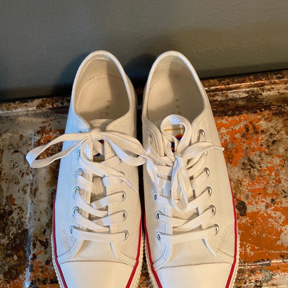 Sandro Paris flame canvas sneakers. - Picture 3 of 6
